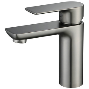 CUPC taps manufacturer gun metal bathroom sink faucets mixer modern design single handle wash basin faucet