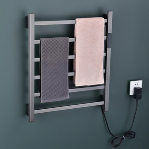 bathroom accessories storage racks smart electric heated towel rack warm towel with wall mount