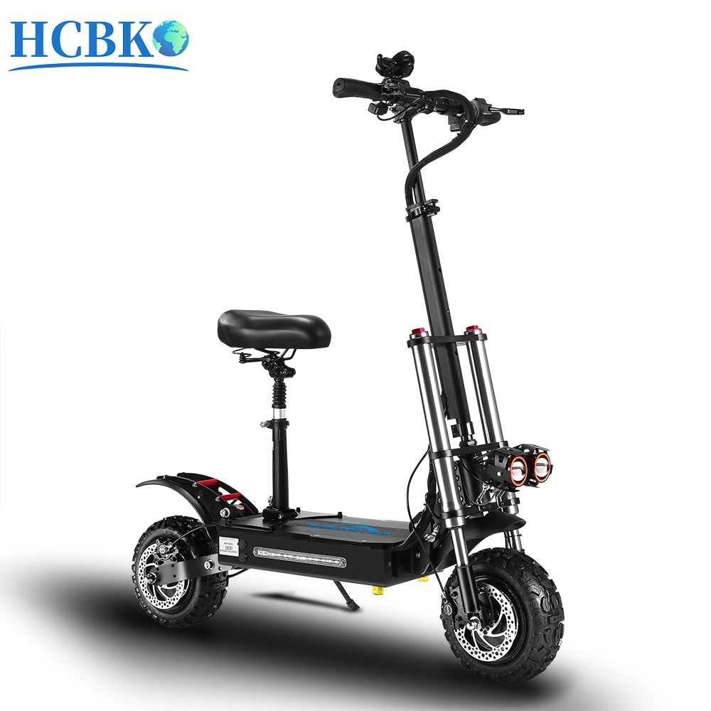 60v 6000w Escooter 38ah Samsung battery 11 inch foldable off-road fat tire electric scooter for adults