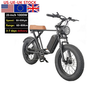 2023 New 48V 20ah 1000w 750w Electric Bicycle Electric Motorcycle Fat Tire  7 Speed Long Range Offroad Electric E-bike