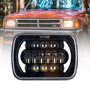 Certificated Brightest Drl Hi/Lo Beam Headlamps Projector 5X7 Rectangular Truck Square 5X7 Led Headlight For Offroad Jeep