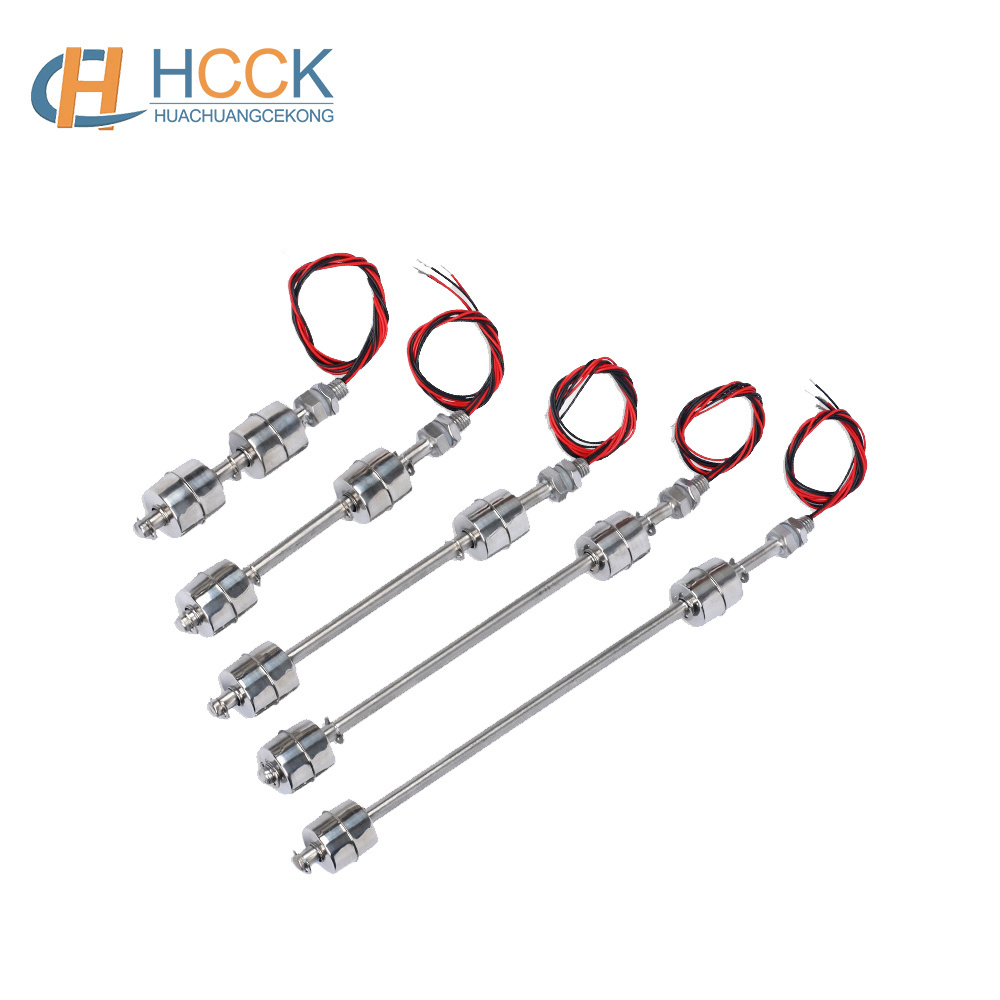 HCCK Float Switch Stainless Steel Liquid Water Level  Sensor Horizontal Double Ball Float Switch