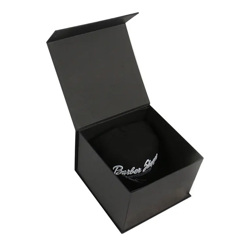 Luxury Custom Wholesale Black Baseball Hat Shipping Packaging Box