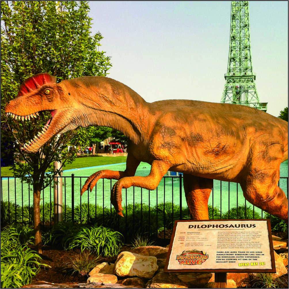 Animatronic Amusement Equipment Dinosaurs Outdoor Animal Playground Model