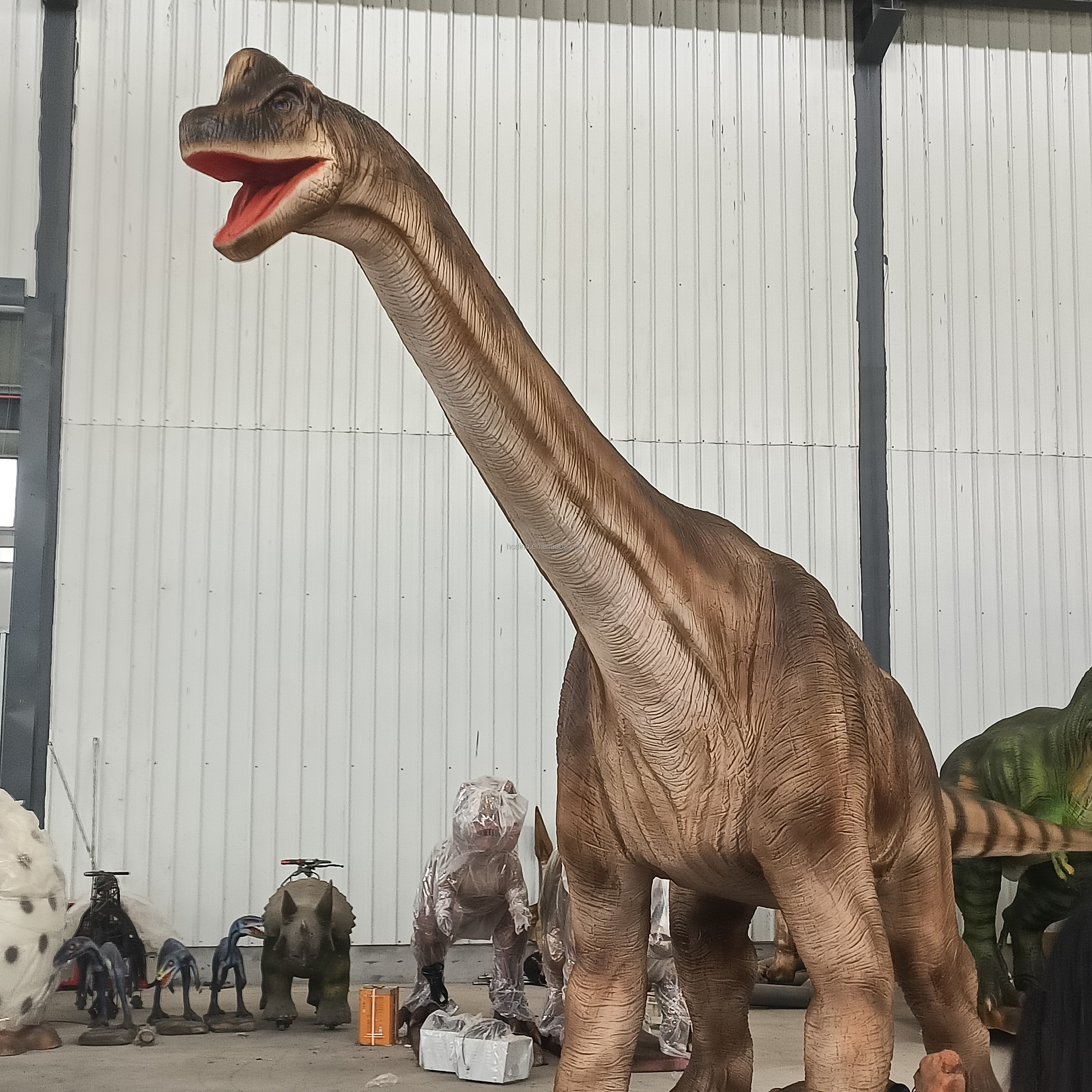 Waterproof Animatronic Realistic Massive Dinosaur Models for Decoration