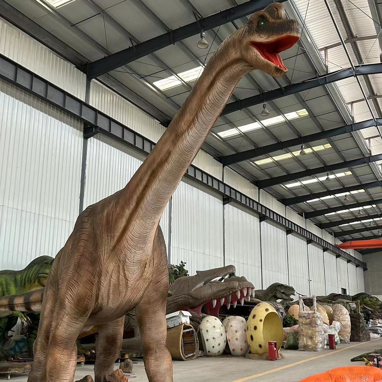 Waterproof Animatronic Realistic Massive Dinosaur Models for Decoration