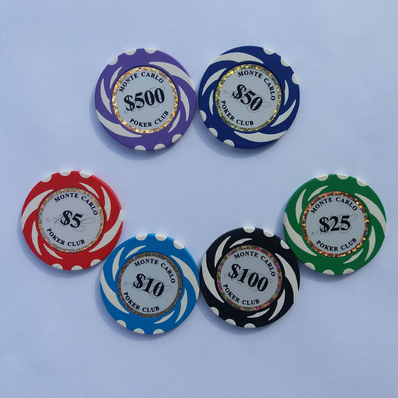 Plastic Tokens Sticker Poker Chips, Europe country hotest sale poker chips