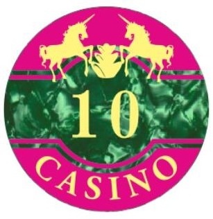 customized casino Acrylic Poker Chips with hot stamping logo and numbers