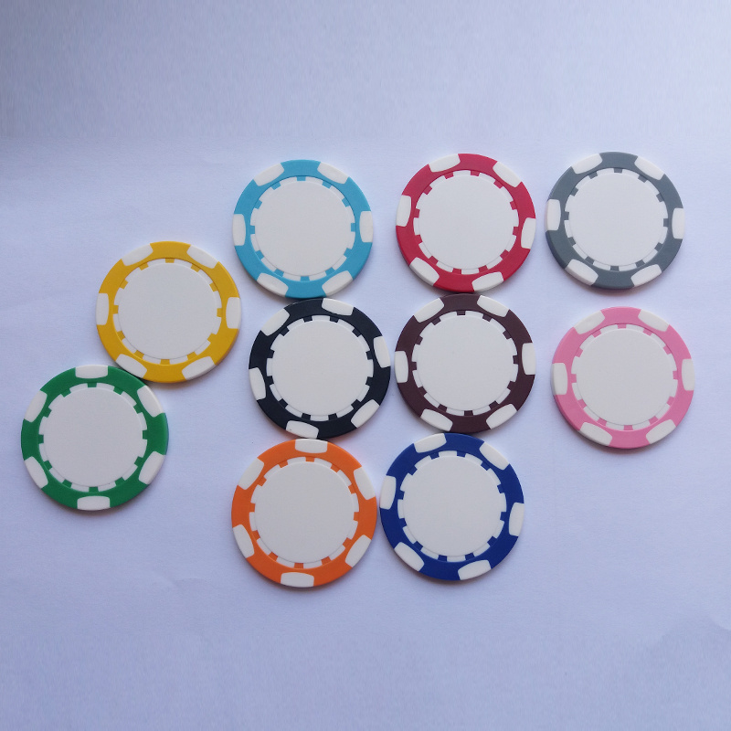 Chip factory supplies plastic chips coins golf chips round tokens can be customized