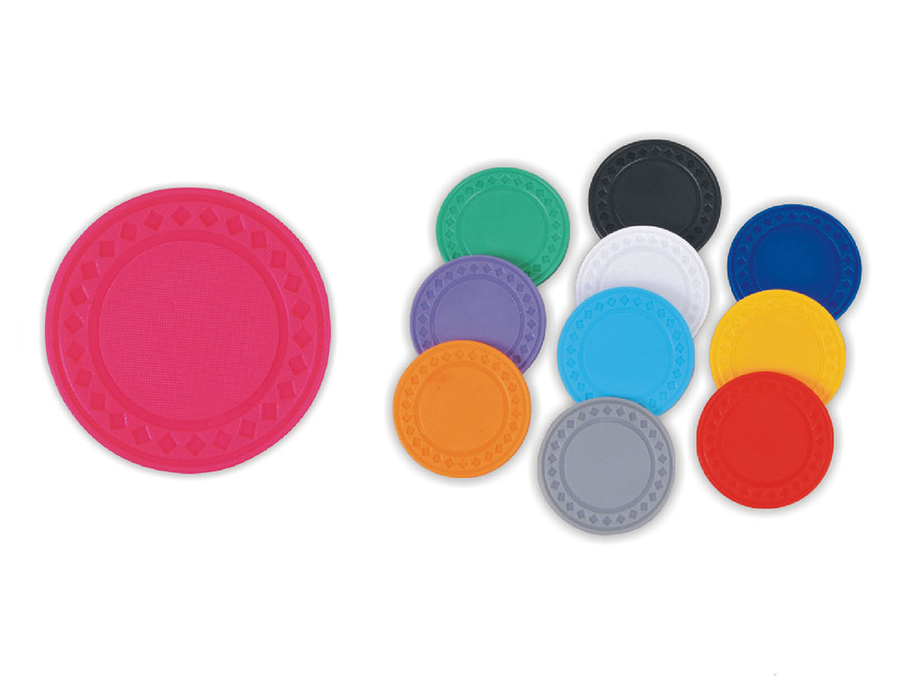 High quality custom colored plastic tokens