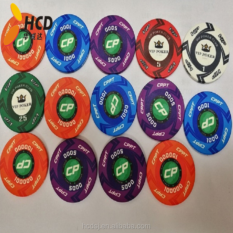 Anti-Impact Material 10g  Ceramic Custom Poker Chips