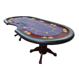 84 Inch Speed Cloth Poker Table With Heat Sublimation Custom Printing