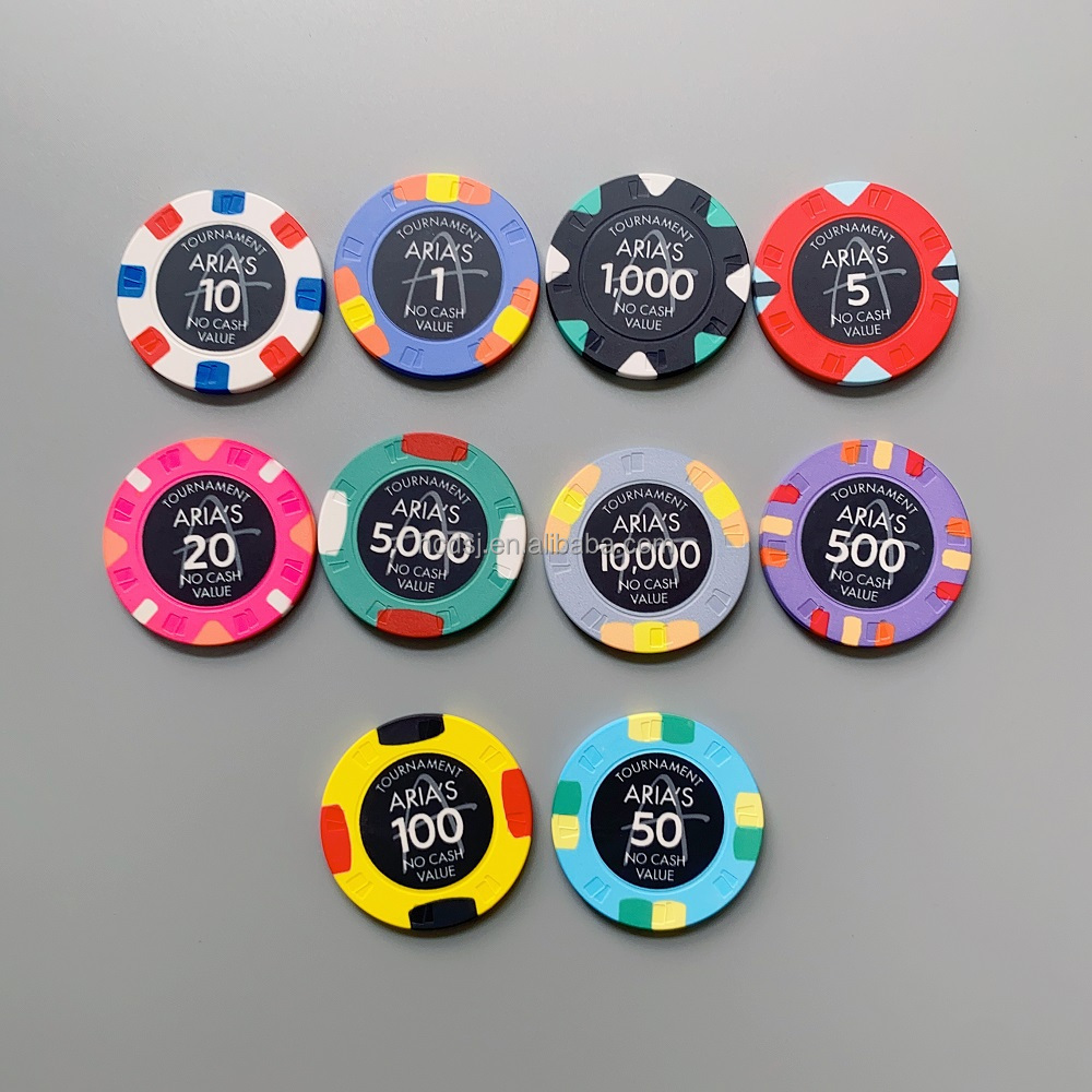 Ceramic Custom Printed Logo Cheap Poker Chips Wholesale Mold Item Bulk Style Time Packing Package Security Material Origin Clay