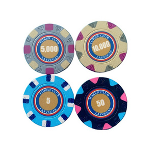 Wholesale professional casino 39mm cheap ceramic poker chips coin10g factory supply cutstom logo for gambling games diamond chip