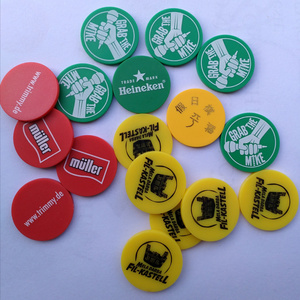 High quality custom colored plastic tokens