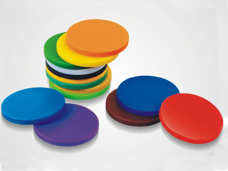 High quality custom colored plastic tokens