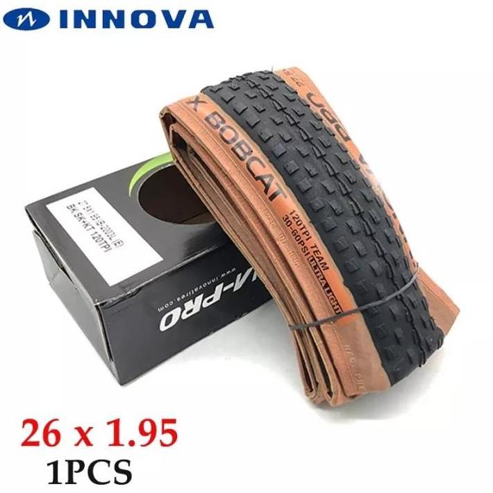 INNOVA BOBCAT Ultra Light MTB Tire 26 27.5 29 Inch TPI 120 *1.95 XC Mountain Folded Clincher Tires Suit