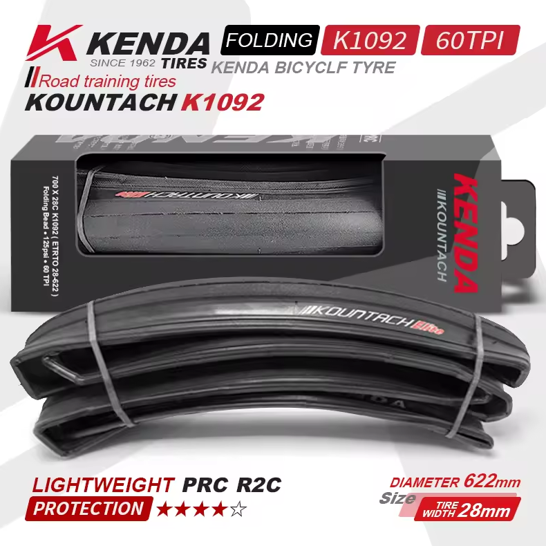 K1092 Llanta Kenda Tire Tyres 700*23C/25C/28C Road Bike Parts Cycle Lightweight Anti-stab Outer Tube Tires