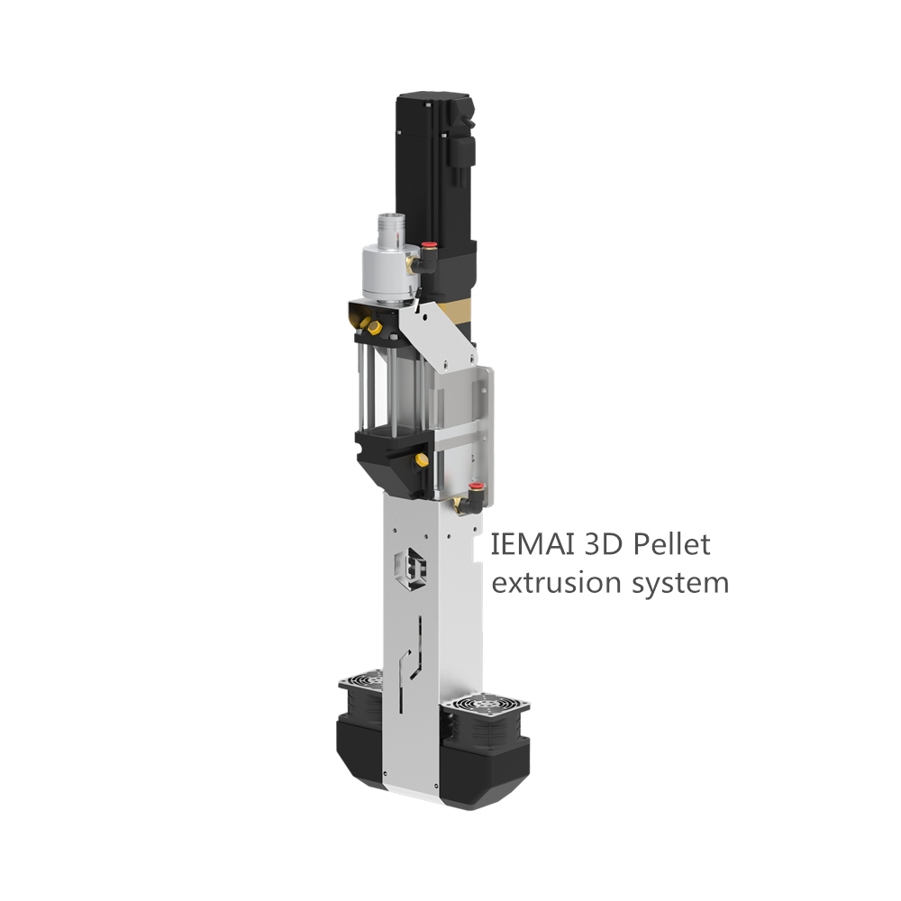 Particle 3D printing pellet 3D extruder Max. extrusion rate 6KG per hour fit for industrial 3-D machines and robot arm