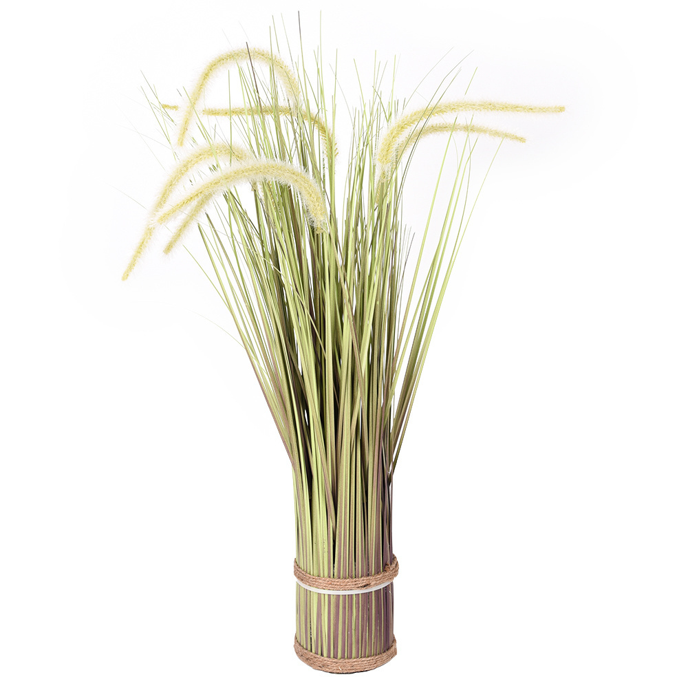 Indoor living room decor dogtail onion grass bonsai artificial green bristlegrass plant in pots