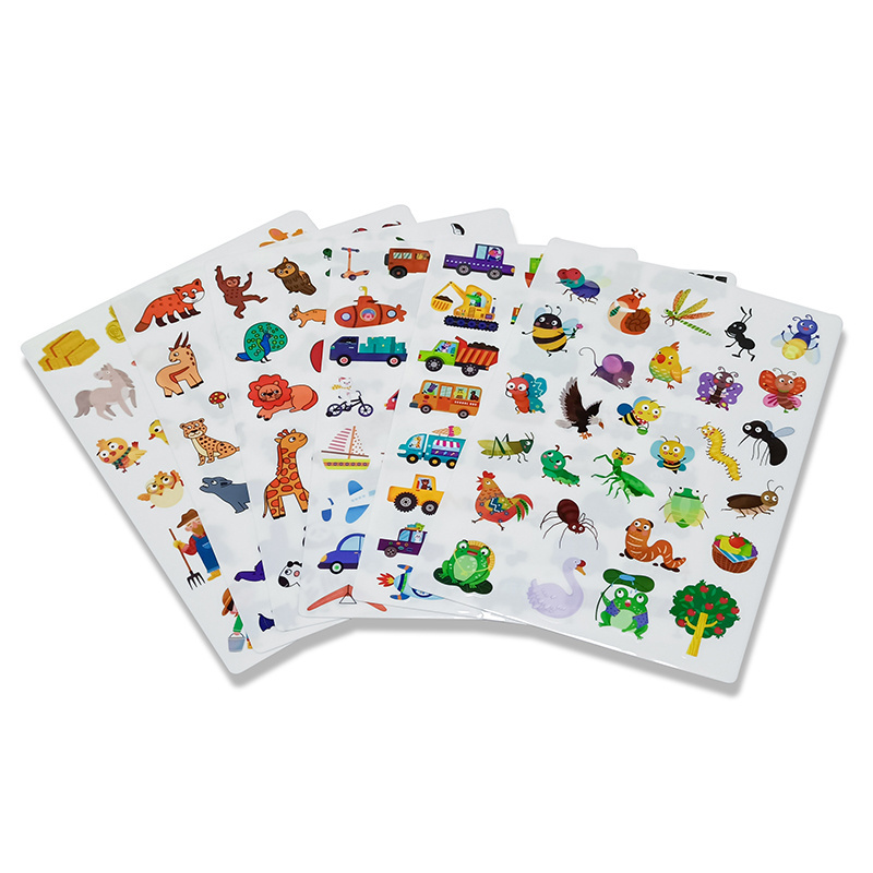 Customized food-grade silicone TPE stickers are waterproof washable and reusable  traceless and removable without leaving glue