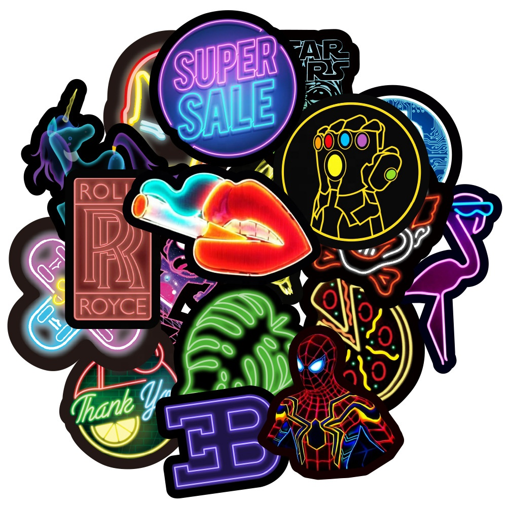 Customized Logo Label Stickers Die-Cut 3D Hologram Sticker Rainbow Custom Holographic Sticker Glow In The Dark