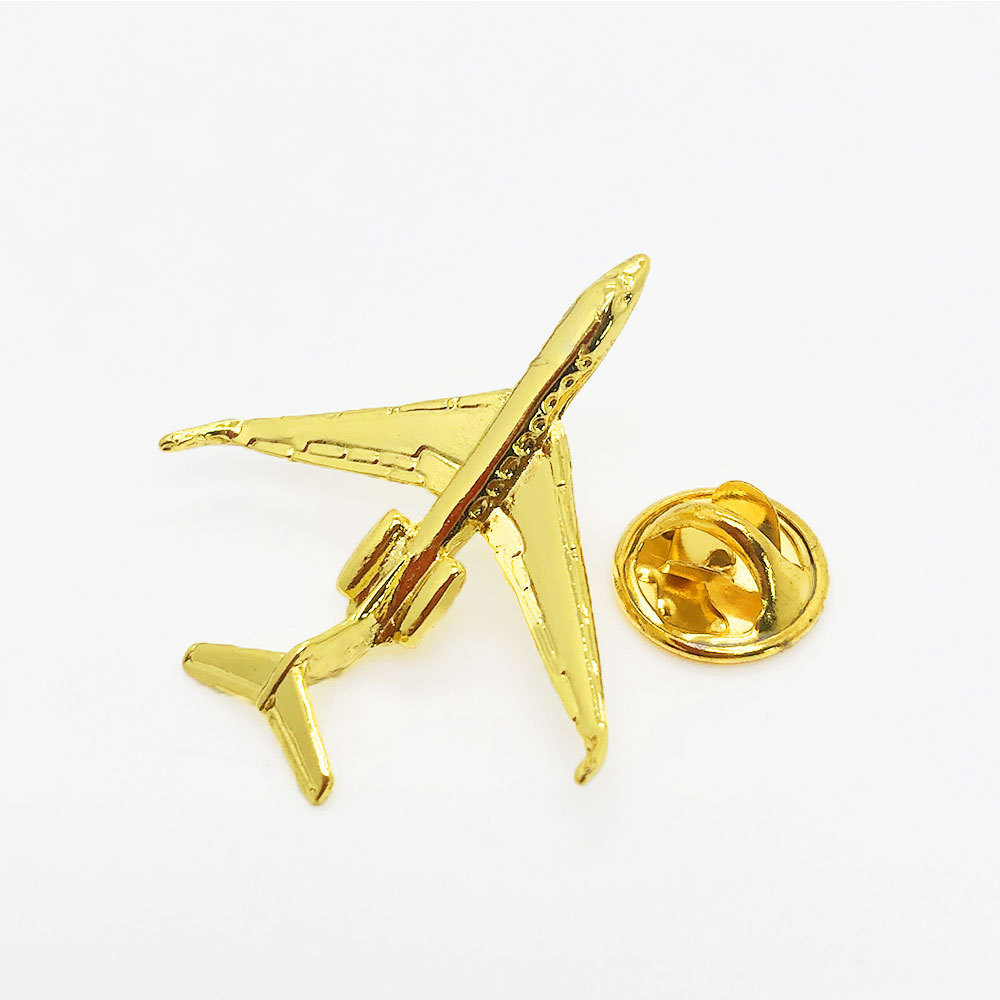 Wholesale Bulk 3d air Plane Lapel Pin Metal Badge Manufacture Metal Hard Enamel Pins Custom Enamel Pin