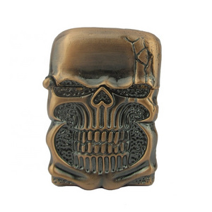 wholesale engraved lighters zinc alloy skeleton  devil 3D lighters Crafts Gifts custom metal lighters