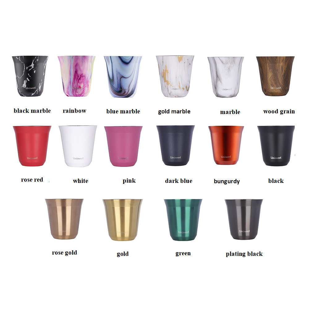 Hot products Stainless Steel Espresso mugs thermal cup Double Wall Vacuum Insulated 80ml/160ml coffee tea cups