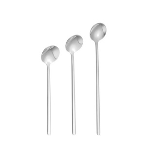 Stirring Spoons with Long Handle,Teaspoon Stainless Steel for Ice Cream,Coffee,Honey,Teaspoon Gold Kitchen Tools