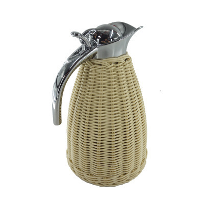 Food-grade Stainless Steel Thermal Carafe Rattan Wrapping Vacuum Flask thermos Coffee Kettle