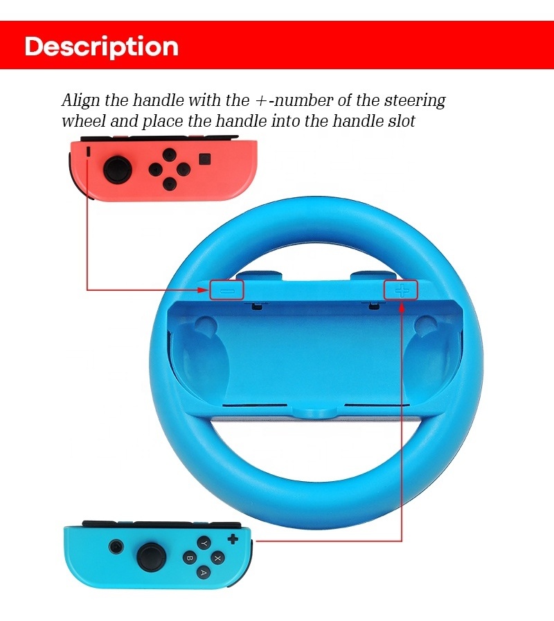 superior sim Steering Racing Wheel Gaming Grip Handle For Nintendo Switch