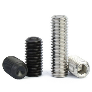 4.8/8.8/10.9/12.9 DIN 913/DIN 914/DIN 915/din 916 Black Oxide and Stainless steel Flat End Hexagon Socket Set Screw