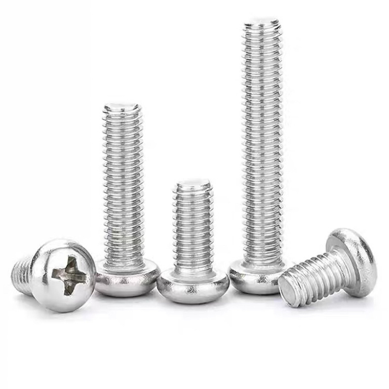 Stainless Steel 304 Machine Screw Philips Mushroom Head Screw Bolt Cross Round Head Bolt Pan Head Umbrella Screw