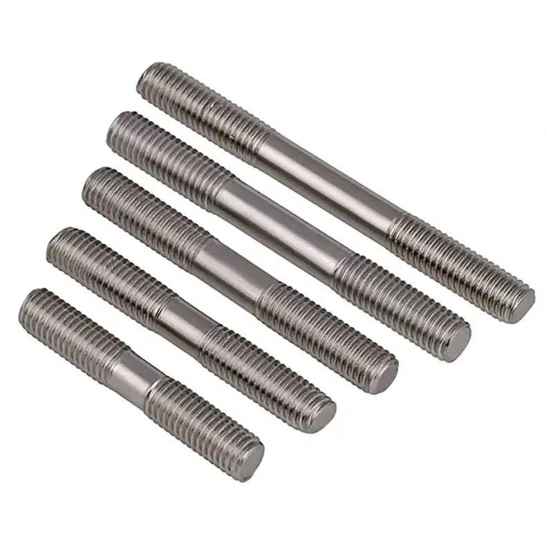 Din976 M8 M12 M16 SS304 bar studs threaded rod stud