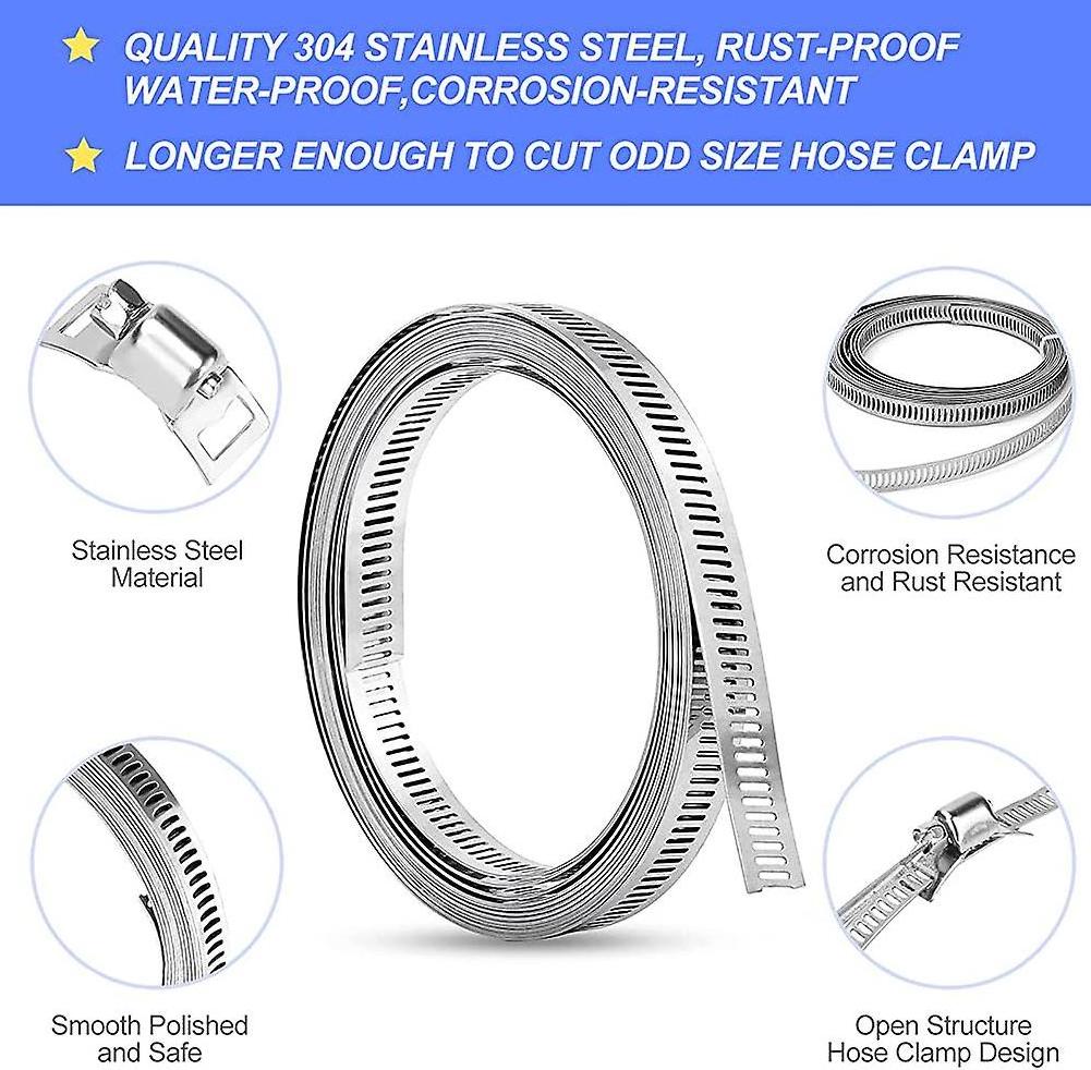 Best Industrial Rubber AC Car Turbo Pipe Tube Stainless Steel 304 American Type Hose Clamp Clamps