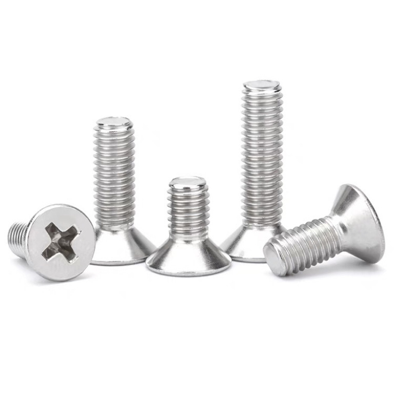 DIN965 Stainless steel Cross Countersunk Head Machine Screw DIN 965 countersunk cross recessed machine screw