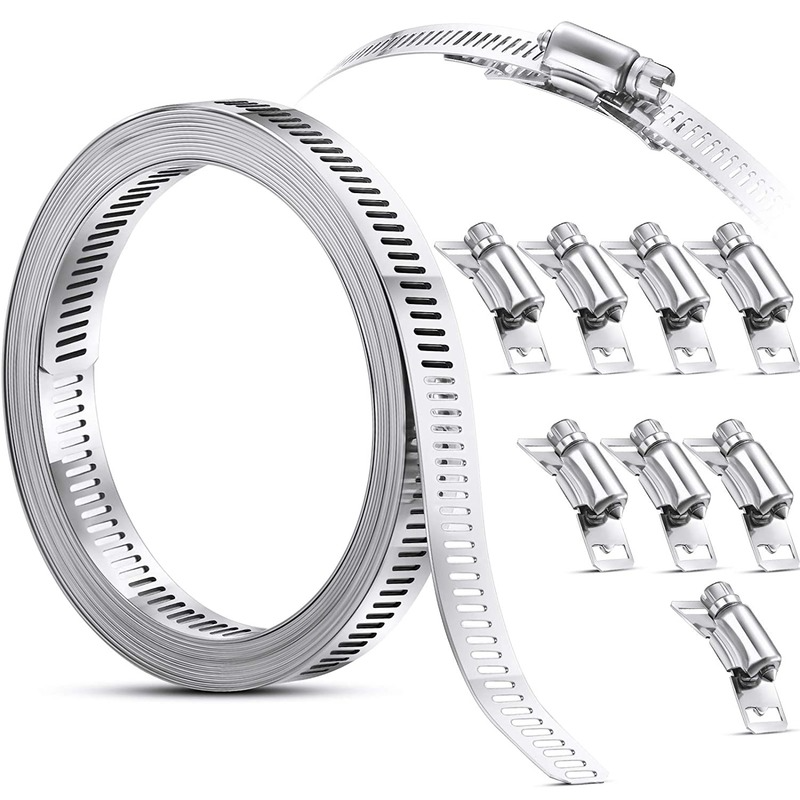 Manufacturer Price Worm Gear Clamp American Type Clip Hose Clamp Stainless Steel Hose Clip