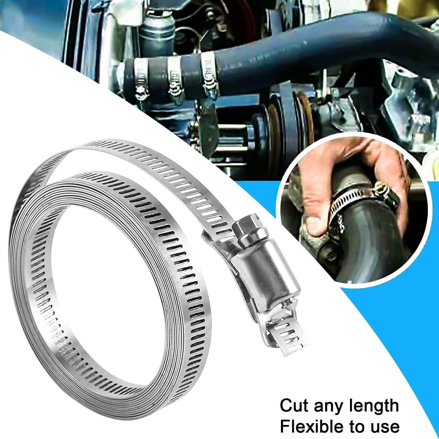 Manufacturer Price Worm Gear Clamp American Type Clip Hose Clamp Stainless Steel Hose Clip