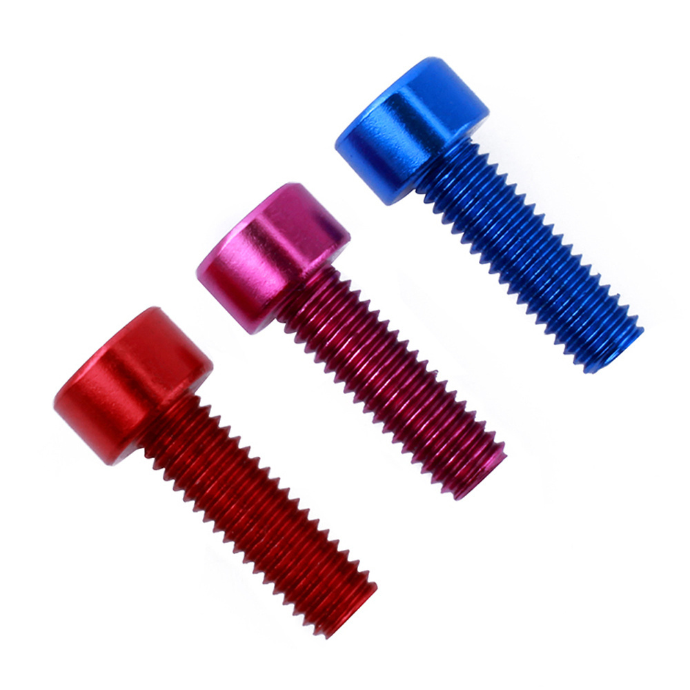 Hex Head M4 M5 M6 M8 M10 7075 Aluminum Alloy Cup Head Socket Screws Anodised High Strength