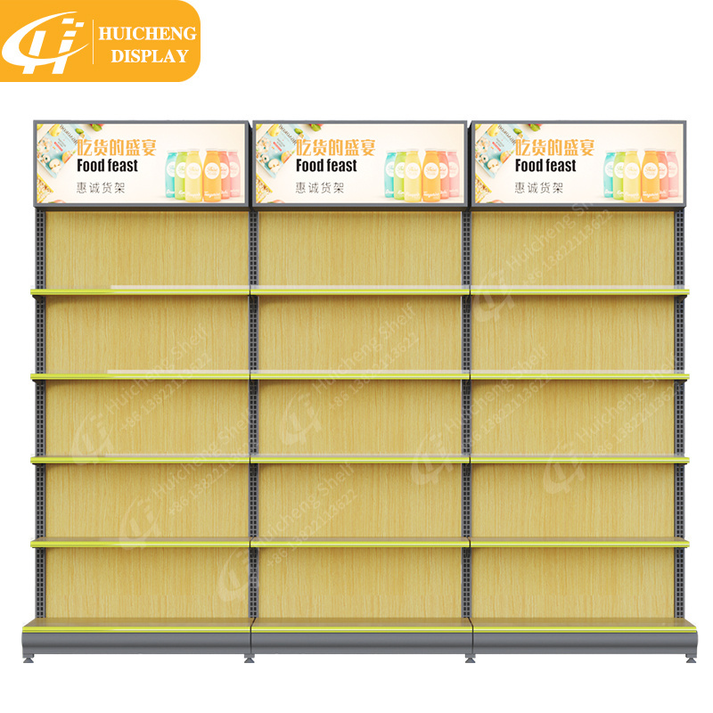 Customized single sided wall display rack supermarket racks store goods racks