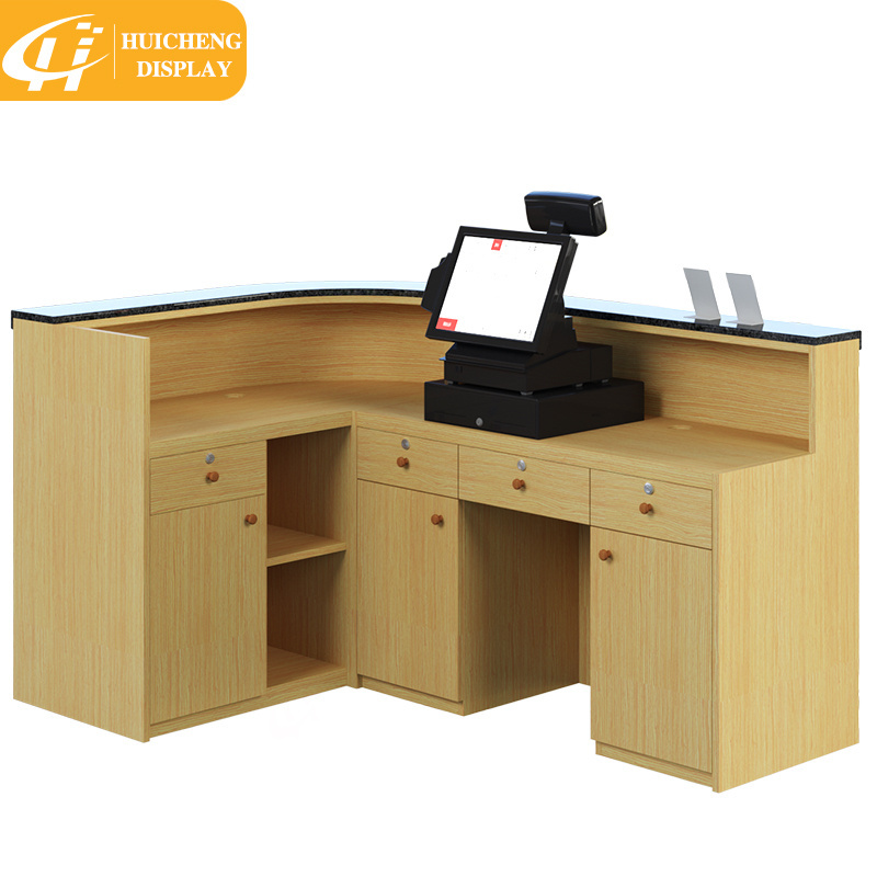 Supermarket cashier table grocery retail store checkout counter for sale