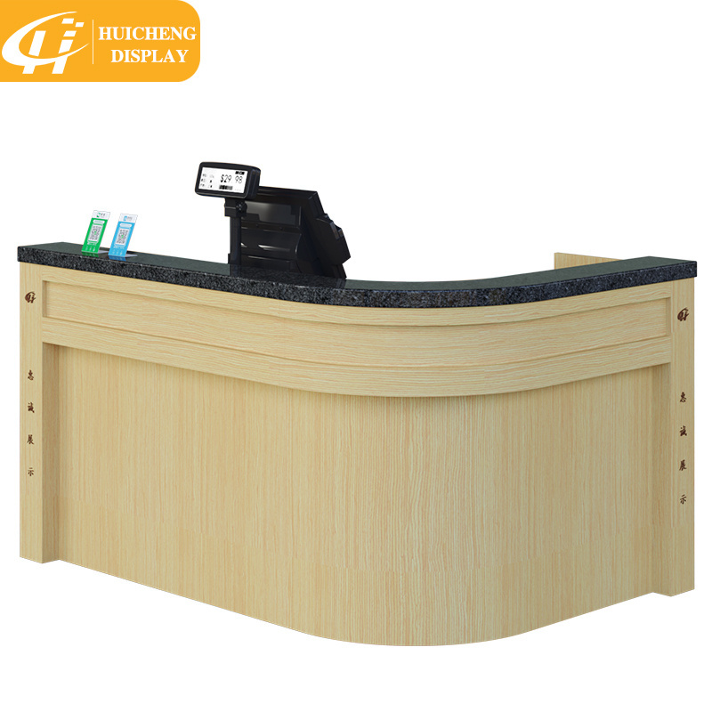 Supermarket cashier table grocery retail store checkout counter for sale