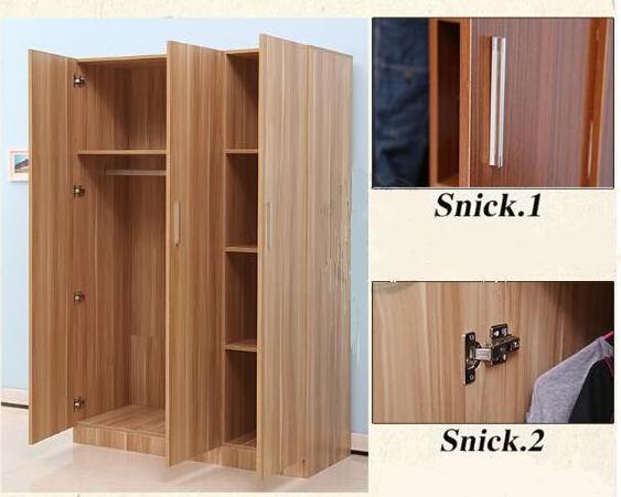 Simple Modern Wardrobe l shape walk-in closet Bedroom Wooden Furniture Armoire Closet wooden wardrobe closet