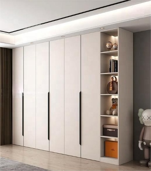 Cheap melamine MDF bedroom laminate mirror corner wardrobe closet bedroom furniture armoire closet wardrobe