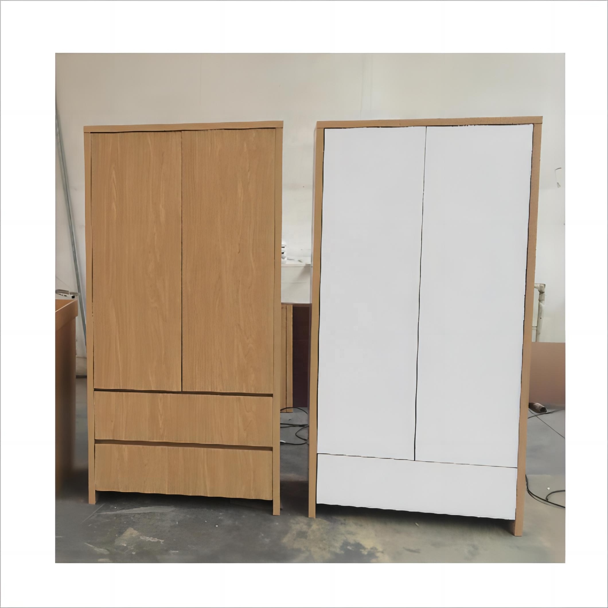 Wardrobe Simple Modern Melamine Particle Board Panel Wardrobe Storage Cabinet Closet Bedroom cheap wardrobe for sale