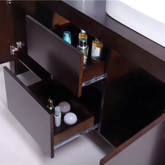 Modern Wood Bathroom Vanities Double Sink Waterproof Bathroom Cabinet Wood Bathroom Vanities