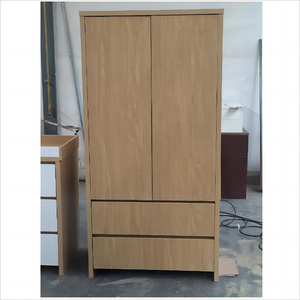 Wardrobe Simple Modern Melamine Particle Board Panel Wardrobe Storage Cabinet Closet Bedroom cheap wardrobe for sale