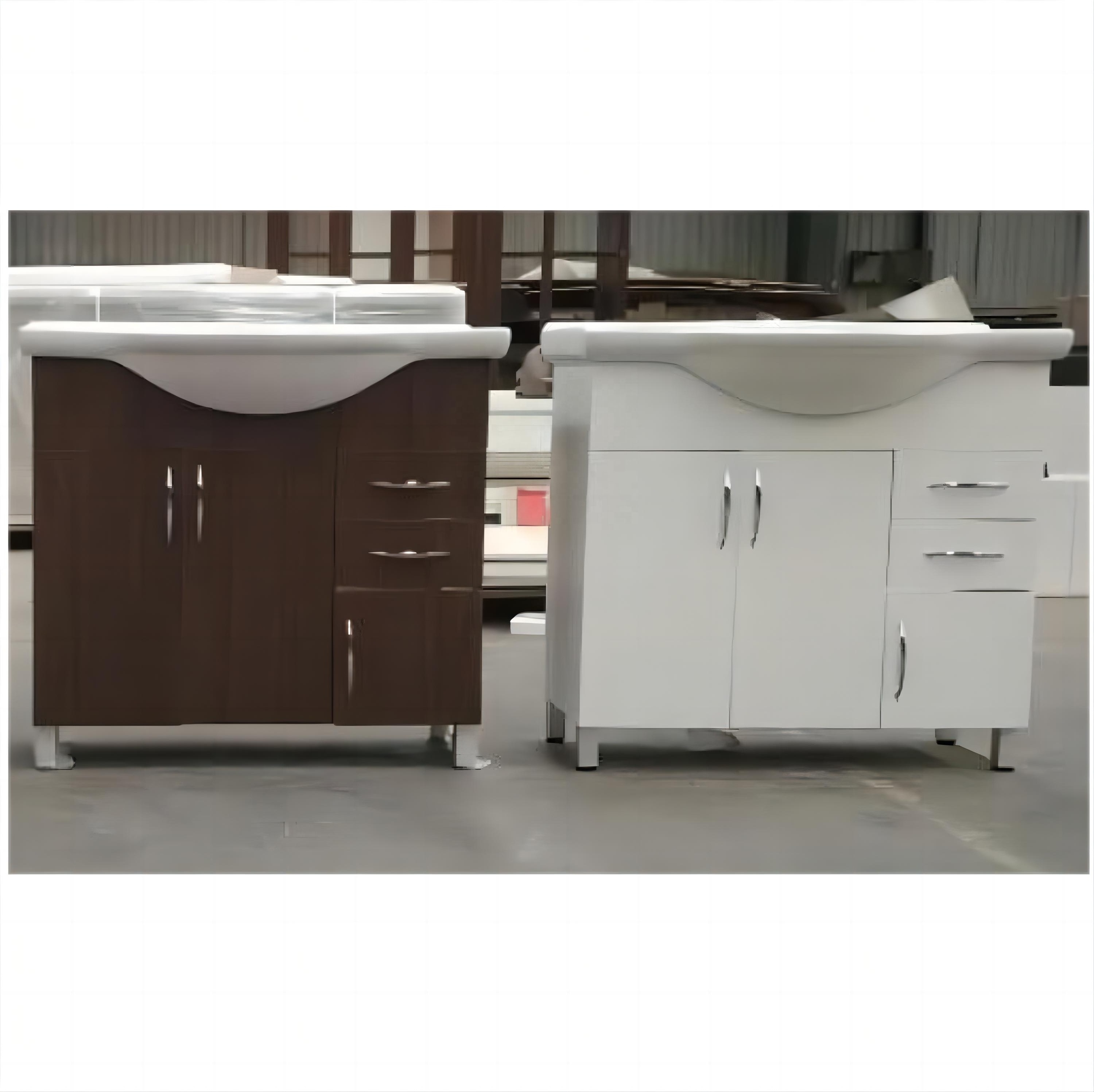 Factory Wholesale Customized Simple Save Space Wooden Bathroom Furniture With Doors Durable Bathroom Cabinet For Bathroom