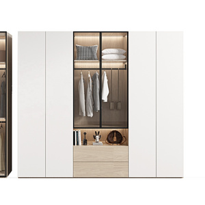 Hot Selling Wardrobe With Big Mirror High Quality Classic Luxury Bedroom  closet systems & organize